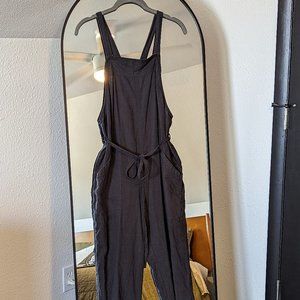 Baggy Overalls with Waist Tie